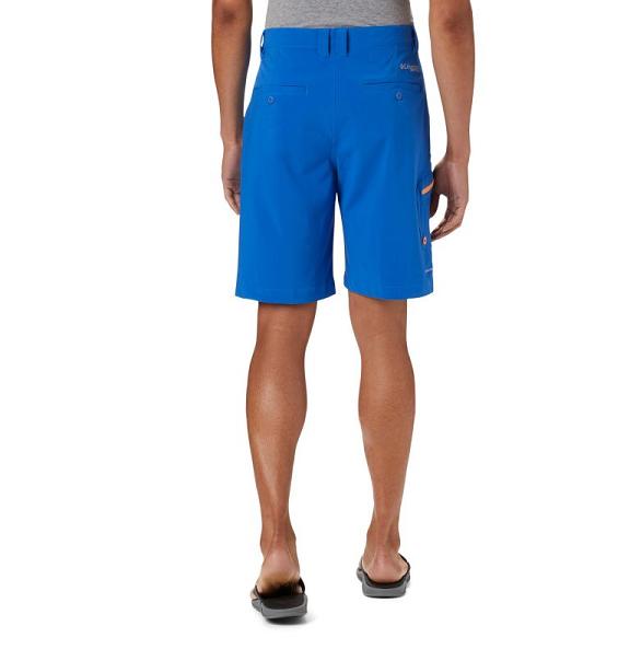 Columbia PFG Terminal Tackle Shorts Blue Yellow For Men's NZ58670 New Zealand